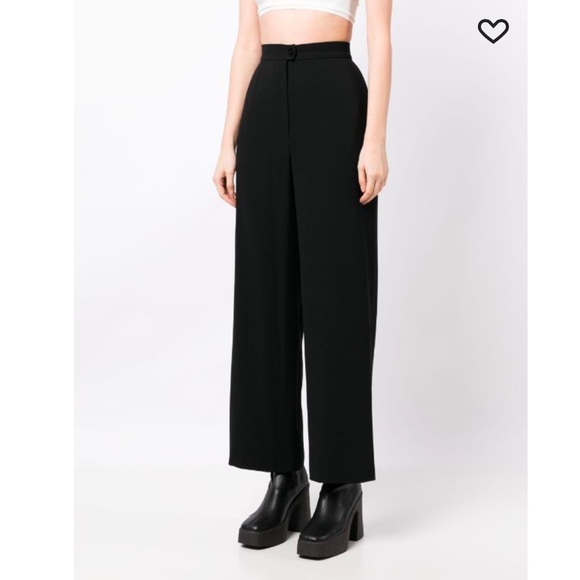 CHANEL Pants - CHANEL CLASSIC‎ VINTAGE WOMEN’S BLACK 100% WOOL TROUSER PANT W/ SILK LINING EUC